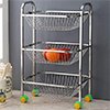 Oc9 Stainless Steel 3 Shelf Trolley