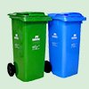 Green & Blue Nilkamal Dustbin with Wheel