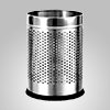 Velesolv Stainless Steel Perforated Open Dustbin